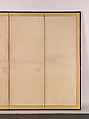 Landscapes of the Four Seasons, Kano Tan'yū (Japanese, 1602–1674), Pair of six-panel folding screens; ink and color on paper, Japan